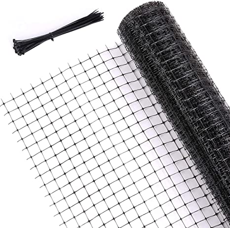 Ohuhu Bird Netting for Garden, 2 X 20 m Heavy Duty Reusable Garden Netting Kit Protect Seedlings, Vegetables, Fruits, Plants Fencing Protection from Birds Deer Etc, Bonus 50 pcs Cable Ties