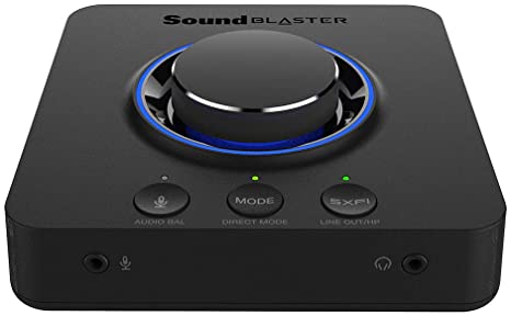 CREATIVE Sound Blaster X3 Hi-Res External USB DAC and Amp Sound Card with Super X-Fi Holographic Audio, 7.1 Discrete Surround and Dolby Digital Live with Line-in and Optical-Out for PC and Mac
