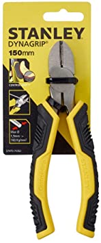 Stanley STHT0-74362 Tools 074362 ControlGrip Diagonal Cutting Pliers 150mm, Yellow/Black