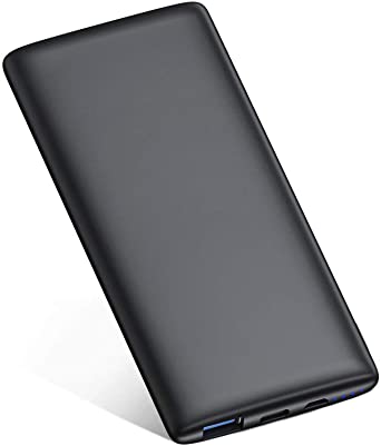IEsafy 10000mAh Power Bank USB C QC 3.0 Fast Charge PD 18W, Dual USB Portable Charger, Ultra-Compact Battery Pack, Phone Charger for iPhone 8/11/12/XS/XR/XS, iPad, Samsung Galaxy and More