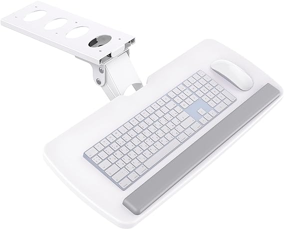 HUANUO Keyboard Tray Under Desk, 360 Adjustable Ergonomic Sliding Keyboard & Mouse Tray, 25" W x 9.84" D