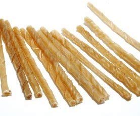 NATURAL DOGS RAWHIDE ROLLS. 100 PACK. QUALITY DOG TREATS. TWISTS CHEWS. CHEWIES.