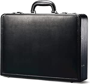 Samsonite Bonded Leather Attache 18" (Color : Black)