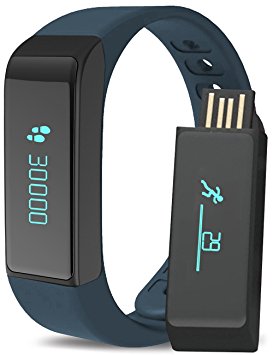 I5 Plus Fitness Activity Bracelet, Three-T 0.91' OLED Bluetooth 4.0 Waterproof Smart Wristband Bracelet and Activity Tracker with Pedometer Sleep Monitior Steps Calories Track Healthy Smartwatch Compatible with Android And IOS Wristband