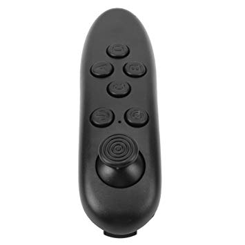 Amazingdeal365 Bluetooth Gamepad Ergonomic Design Remote Control for Android iOS VR Mobile Games Black