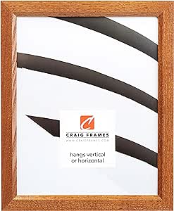 Craig Frames 8261610 Real Wood Grain Finish 10 by 14-Inch Picture/Poster Frame, 0.84-Inch Wide, Rich Brown