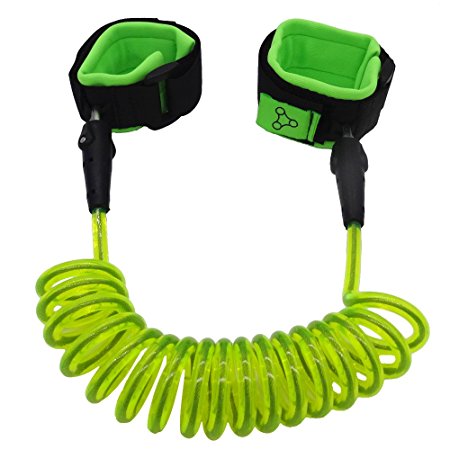 Hitrover Wrist Leash For Child/Kid/Toddler| Safety Harness/Strap/Link/Tether for walking Kids| Green
