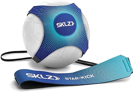 SKLZ Star-Kick Hands-Free Adjustable Solo Soccer Trainer - Fits Ball Sizes 3, 4, and 5