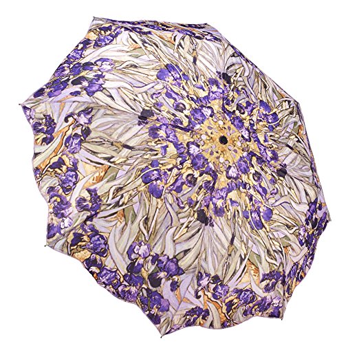 Galleria Van Gogh Irises Auto Openclose Super-mini Umbrella - Irises