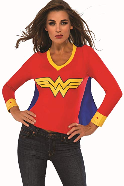 Rubie's Women's DC Superheroes Wonder Woman Sporty Tee, Multi, Large