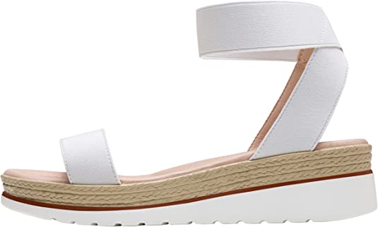 Jeossy Women's Wedge Sandals 18 Comfort Platform Sandals Soft Stretch Textile Upper Summer Shoes