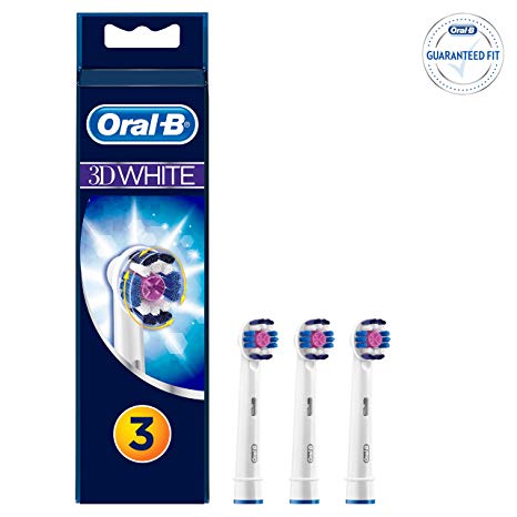 Oral-B Braun 3D White Electric Toothbrush Replacement Head - 3 Refill Brushes