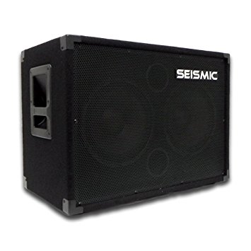Seismic Audio - 210 Bass Guitar Speaker Cabinet PA DJ 400 Watts 2x10 PRO AUDIO