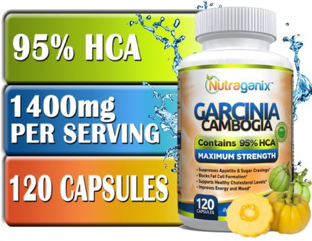 95 HCA Maximum Strength Garcinia Cambogia Extract  120 Veggie Capsules  FREE eBook