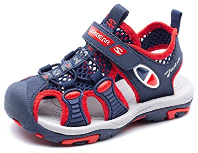 BODATU Boys' and Girls' Summer Outdoor Beach Sports Closed-Toe Sandals(Toddler/Little Kid/Big Kid)