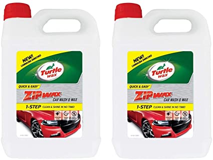 Turtle Wax 52824 Zip Wax Concentrated Car Shampoo And Wash 2 X 5L