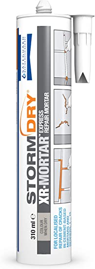 Stormdry Waterproof Express Repair Mortar-Ready to Use Cement Mix 310ml Tube, Sand