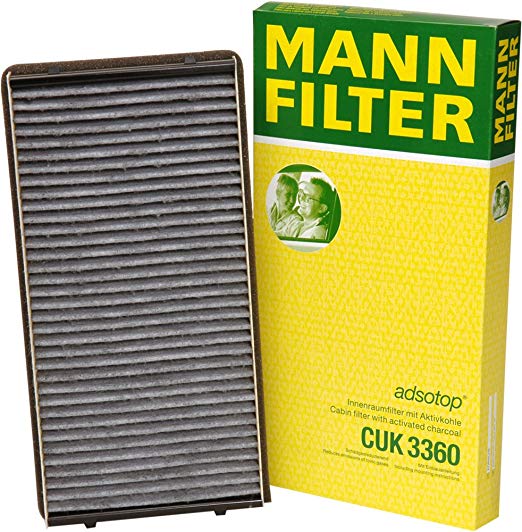 Mann-Filter CUK 3360 Cabin Filter With Activated Charcoal for select  Porsche models
