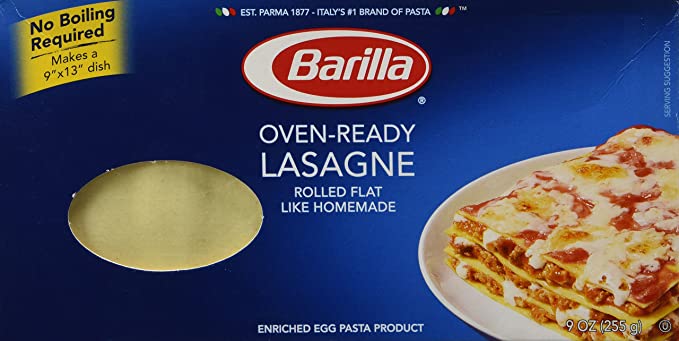 Barilla Oven Ready Lasagna Pasta