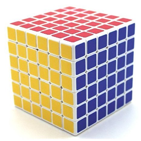 6 x 6 x 6 Speed Cube Puzzle, TINCINT Majic Cube Collection with Black/White Carbon Fiber Sticker