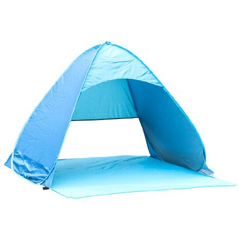 Tcamp Blue Automatic Easy-up Instant Portable Outdoors Quick Beach Tent Pop-up Sun Shelter