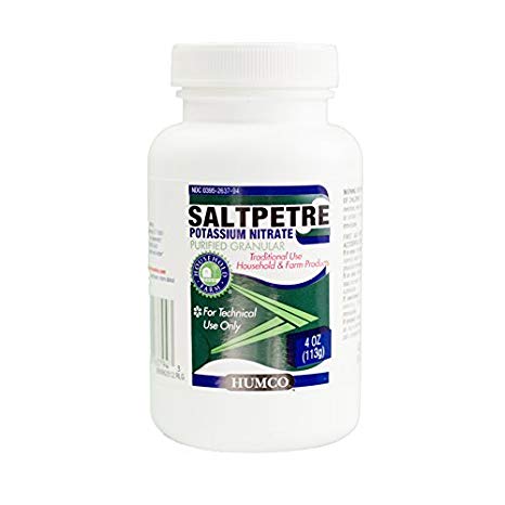 Saltpetre Potassium Nitrate, FCC, 1 lb.