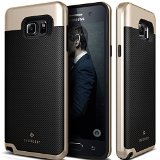 Caseology Envoy Series Premium Leather Textured Bumper Case Cover for Galaxy Note 5 - Carbon Fiber Black