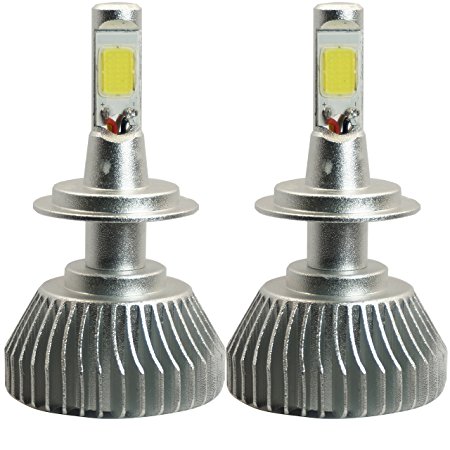 PROMAX H7 LED headlight bulb conversion kit (1 pair fanless bulb, ultrawhite)