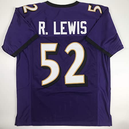 Unsigned Ray Lewis Baltimore Purple Custom Stitched Football Jersey Size Men's XL New No Brands/Logos