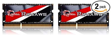 G.SKILL 16GB (2 x 8G) Ripjaws Series DDR3 PC3-14900 CL11 SO-DIMM Laptop Memory F3-1866C11D-16GRSL