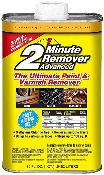 Sunnyside Corporation 63432 Paint & Varnish, Quart, 2 Minute Remover Advanced Gel