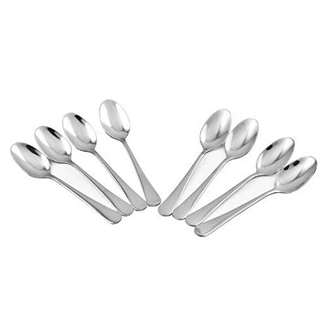 MIU COLOR® Stainless Steel Egg Spoons, Set of 8 11.8 cm/4.65 inch total length