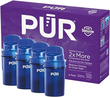 PUR Faster Basic Water Pitcher Replacement Filter (Pack of 4)