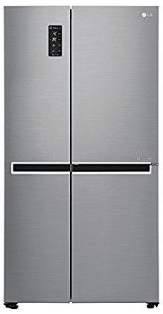 LG 687 L Frost-Free Side-by-Side Refrigerator (GC-B247SLUV, platinum silver)