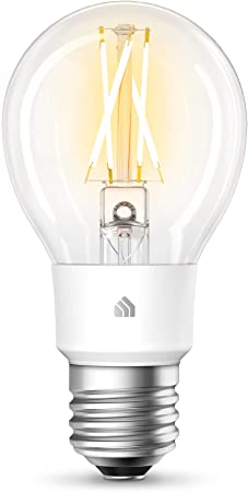 TP-LINK Kasa Filament Smart, Soft White WiFi Light Bulb, Works with Alexa & Google Assistant (KL50)