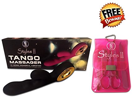 Styles II Manicure Set (Pink) and Styles II Tango Massager (Black)