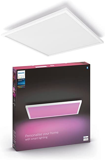 Philips Hue Surimu White and Colour Ambiance Smart Lighting Square Panel Light. With Bluetooth, Works with Alexa, Google Assistant and Apple Homekit