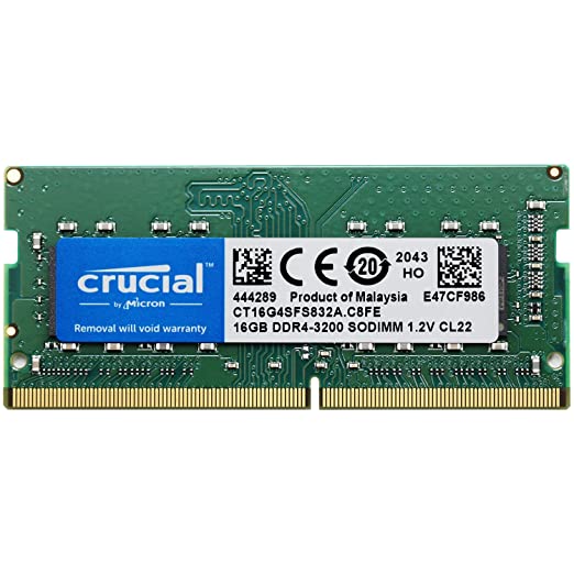 Crucial 16GB DDR4 RAM 3200MHz CL22 Laptop Memory