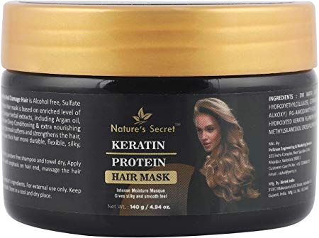 Nature's Secret Keratin Protein hair mask for hair, No parabens and no mineral oil Keratin Protein, 4.98 oz / 140g)