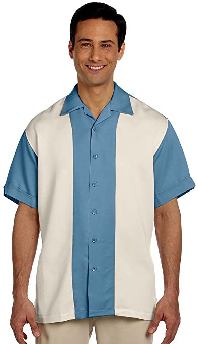 Harriton Men's Two-Tone Bahama Cord Camp Shirt