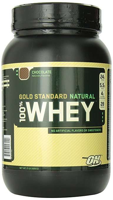 Optimum Nutrition 100% Whey Gold Standard (Natural) Chocolate-2 Pound(Pack of 2)