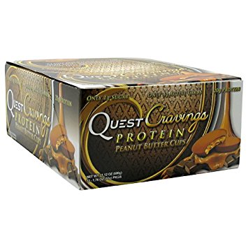 Quest Nutrition Cravings Cups, Peanut Butter, 1.76 Ounce Bars, 12 Count