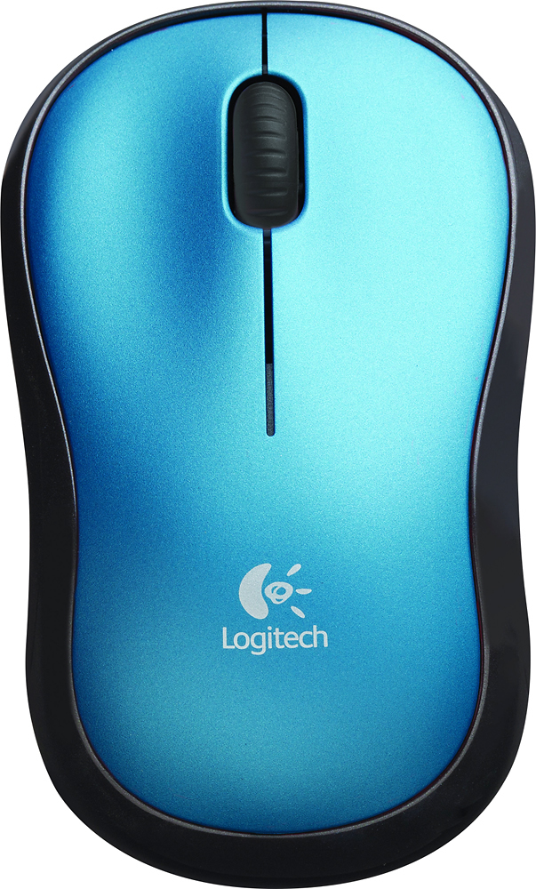 Logitech - M185 Wireless Mouse - Blue