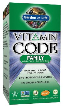 Garden of Life Vitamin Code Family Multi 120 Capsules