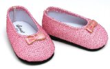 Light Pink Glitter Shoes Fits 18 Inch American Girl Dolls Doll Accessories
