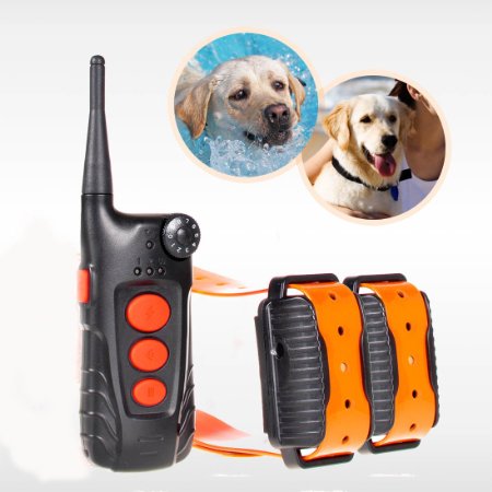 Aetertek® Updated & Submersible Dog Training Collar 918C Dog Training Shock Collar Rechargeable Dog Collar with 600 Yards Remote Range