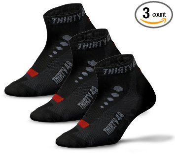 Thirty48 Low Cut Cycling Socks Unisex; Running, Spin Class, Hiking, Gym Training