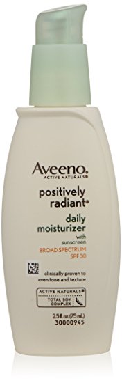 Aveeno Active Naturals Positively Radiant Daily Moisturizer, SPF 30, 2.5 Fluid Ounce