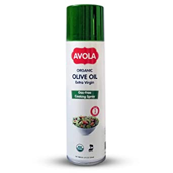 Avola Organic Cooking Spray Extra Virgin Olive Oil - Gas-Free, Aerosol-Free, Gluten-Free, Vegan, Kosher - 5 fl oz (150 ml)
