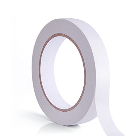 WXJ13 Double-Sided Adhesive Tape for Wallpaper, Crafts, Photos, 1 Roll, 3/4 inch by 30 yards